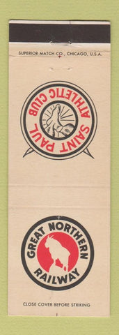 Matchbook Cover - Great Northern Railroad St Paul MN Athletic Club