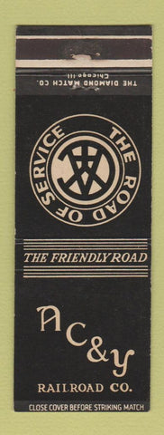 Matchbook Cover - AC&Y Railroad WEAR