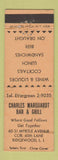 Matchbook Cover - Charles Marquardt Bar Grill Ridgewood LI NY