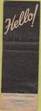 Matchbook Cover - Fifth Avenue Hotel New York City WORN