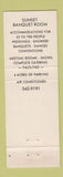 Matchbook Cover - Sunset Bowling Waukesha WI