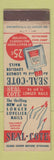 Matchbook Cover - Seal Cote Nail Polish sealer Hollywood CA