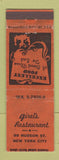 Matchbook Cover - Girel's Restaurant New York City WORN