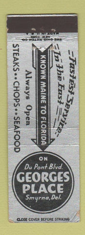 Matchbook Cover - George's Place Smyrna DE