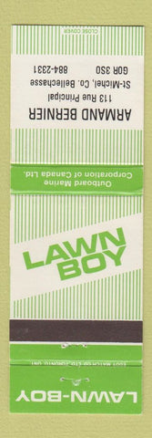Matchbook Cover - Lawn Boy Lawn Mowers Armand Bernier St Michel Bellechasse QC