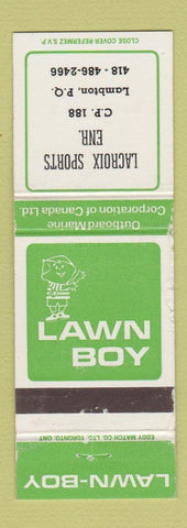 Matchbook Cover - Lawn Boy Lawn Mowers Lacroix Sports Lambton QC WEAR