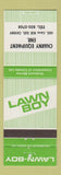 Matchbook Cover - Lawn Boy Lawn Mowers Charney Equipment Charny QC