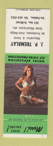 Matchbook Cover - JP Tremblay St Stherese QC pinup