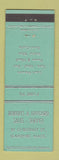 Matchbook Cover - Roberts Uppgard Lawn Mowers Toro Reo Ideal Gardner MA