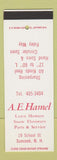 Matchbook Cover - AE Hamel Lawn Mowers Suncook NH DD Bean