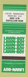 Matchbook Cover - Lawn Boy Lawn Mowers Mini Moteurs Charlesbourg QC