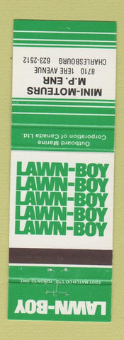 Matchbook Cover - Lawn Boy Lawn Mowers Mini Moteurs Charlesbourg QC