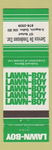 Matchbook Cover - Lawn Boy Lawn Mowers St Augustin QC