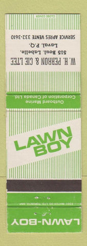 Matchbook Cover - Lawn Boy Lawn Mowers WH Perron Laval QC