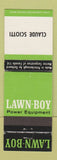 Matchbook Cover - Lawn Boy Lawn Mowers Claude Sciotti
