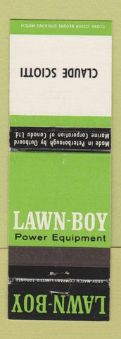 Matchbook Cover - Lawn Boy Lawn Mowers Claude Sciotti