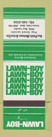 Matchbook Cover - Lawn Boy Lawn Mowers Acton Vale QC WEAR