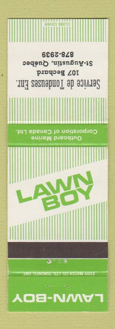 Matchbook Cover - Lawn Boy Lawn Mowers St Augustin QC