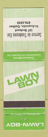 Matchbook Cover - Lawn Boy Lawn Mowers St Augustin QC