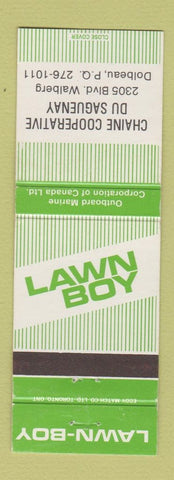 Matchbook Cover - Lawn Boy Lawn Mowers Chaine COOP Dolbeau QC