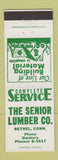 Matchbook Cover - Senior Lumber Bethel CT