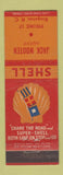 Matchbook Cover - Shell oil gas Jack Wooten Kingston NC
