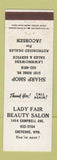 Matchbook Cover - Lady Fair Beauty Salon Cheyenne WY