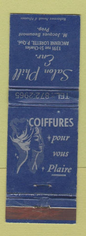 Matchbook Cover - Salon Phill Ancienne Lorette QC WEAR