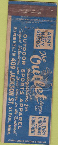 Matchbook Cover - The Outlet Stores ST Paul MN poor