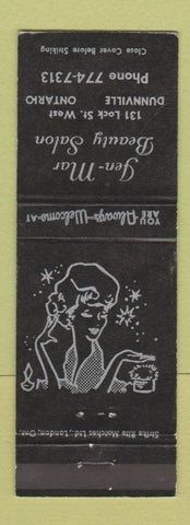 Matchbook Cover - Jen Mar Beauty Salon Dunnville ON girlie WEAR