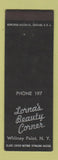 Matchbook Cover - Lorna's Beauty Corner salon Whitney Point NJ WORN