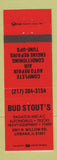 Matchbook Cover - Bud Stout's Radiator Service Urbana IL