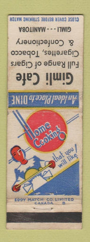 Matchbook Cover - Gimli Cafe Gimli MB WEAR