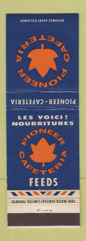 Matchbook Cover - Pioneer Cafeteria Feeds