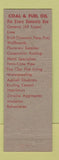 Matchbook Cover - Standard oil gas Bond's Waterford MI