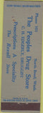 Matchbook Cover - Peoples Drug Store Rexall North Bend WA