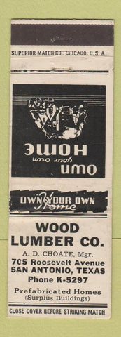 Matchbook Cover - United Box and Lumber Neark NJ WEAR