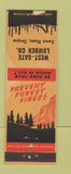 Matchbook Cover - Tucker Kirby Builders Supply Lumber Charlotte NC