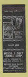 Matchbook Cover - Tompson Lumber