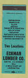 Matchbook Cover - Taconic Lumber Williamstown MA WEAR