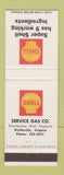 Matchbook Cover - Shell oil gas Wytheville VA #2