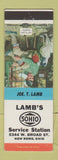 Matchbook Cover - Lamb's Sohio oil gas New Rome OH