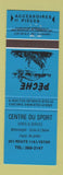 Matchbook Cover - Centre Du Sport Lyster QC BLUE