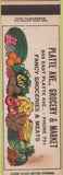 Matchbook Cover - Platte Ave Grocery Colorado Springs CO