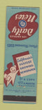 Matchbook Cover - Los Angeles CA Daily News newspaper Manchester Boddy