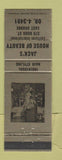 Matchbook Cover - Jack's House of Beauty Salon East Orange NJ WEAR