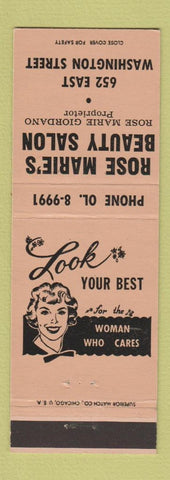 Matchbook Cover - Rose Marie's Beauty Salon