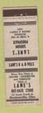 Matchbook Cover - Lane's Kut Rate Store Sodium Phosphate Steubenville OH