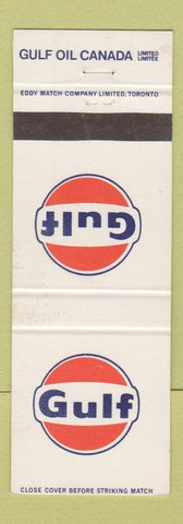 Matchbook Cover - Gulf oil gas Canada