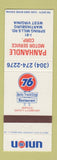 Matchbook Cover - Union 76 oil gas Panhandle Motor Service Martinsburg WV